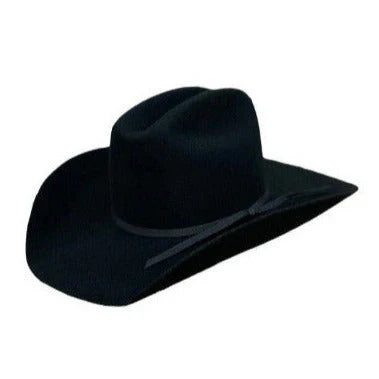 Twister 100% Wool 4" Brim | Youth Black - Broadmoor Hat Company